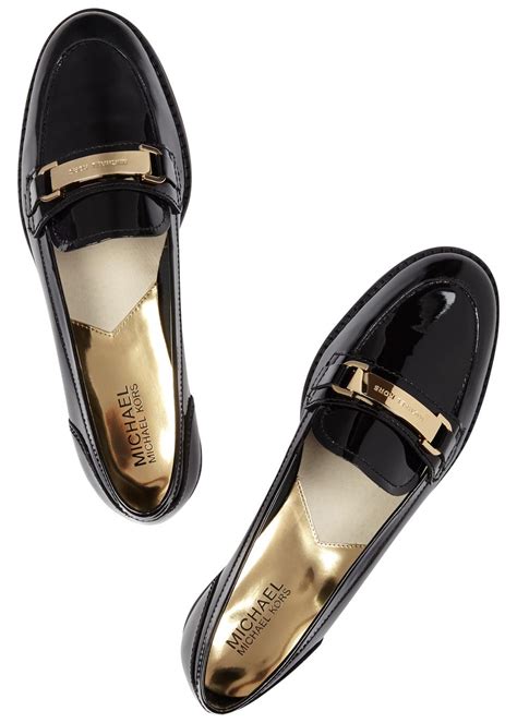 michael kors leather loafers